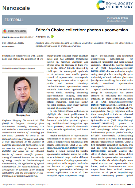 Editor’s Choice Collection: photon upconversion