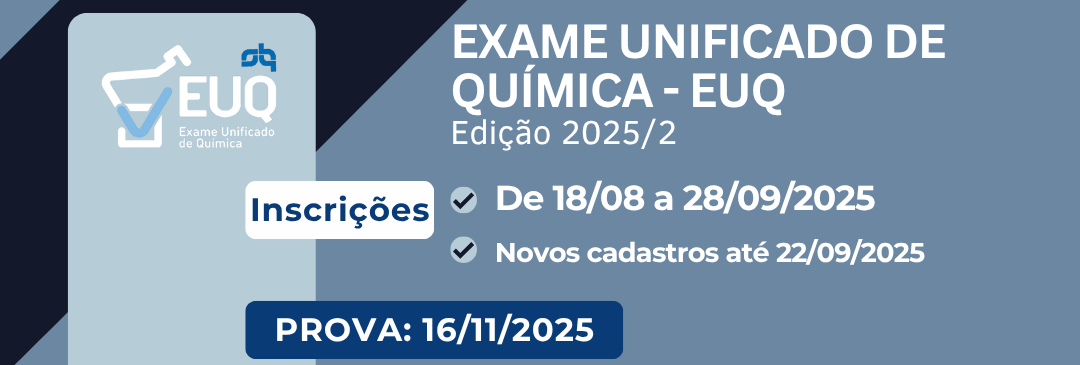 EXAME UNIFICADO DE QUÍMICA PARA INGRESSO NA PÓS-GRADUAÇÃO NO 1º SEMESTRE DE 2026